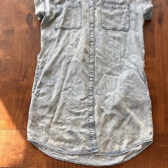Denim Button Down Dress - Picture 3 of 4